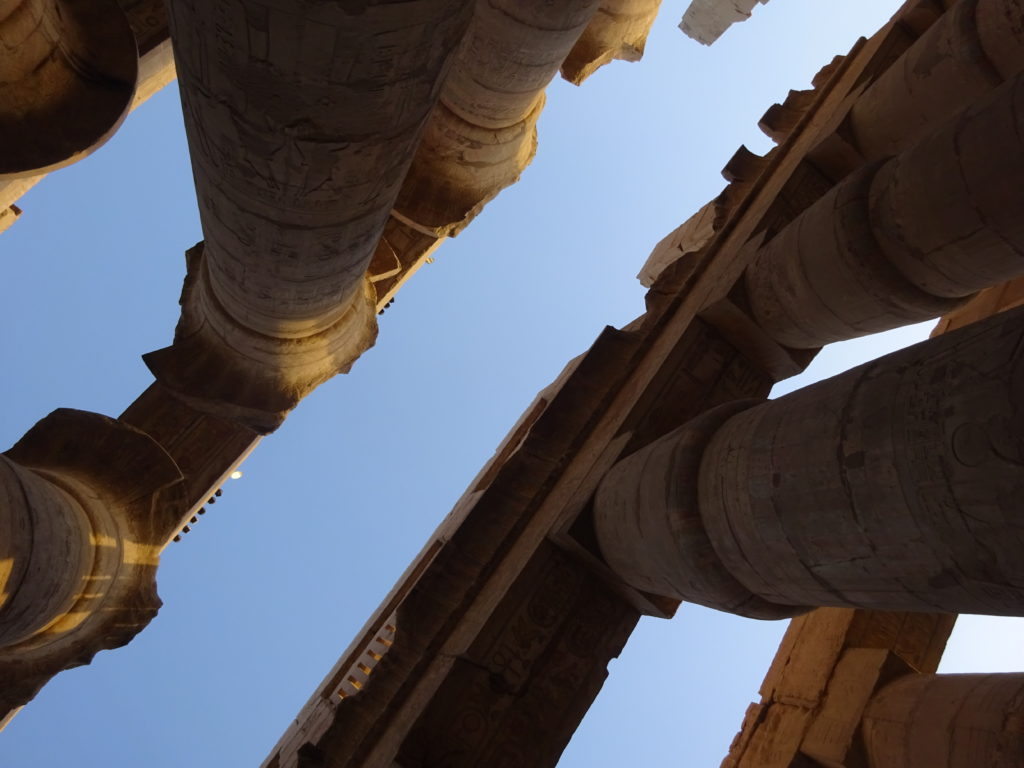 エジプトのルクソールのカルナック神殿