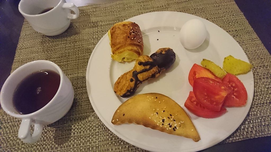 エジプトのホテルの朝食